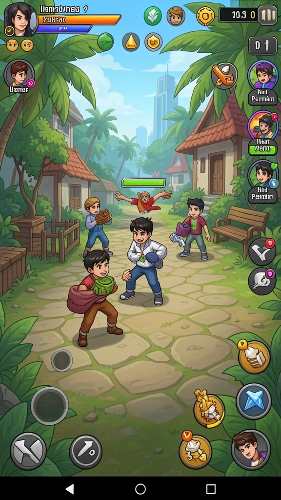 Karakter yang beragam dan penuh warna.