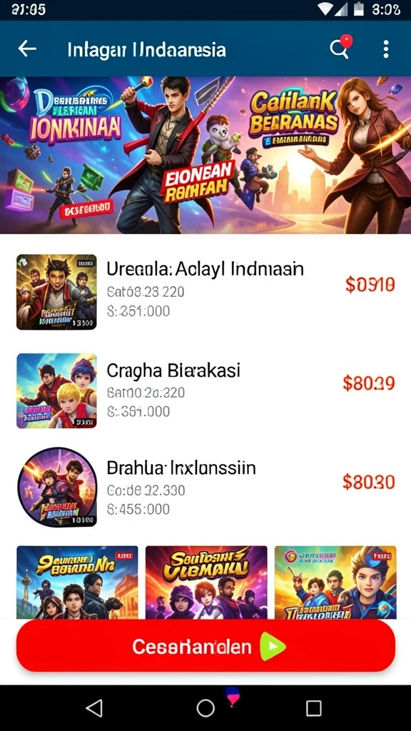 Screenshot menampilkan tampilan awal aplikasi CORLA188 yang menarik.