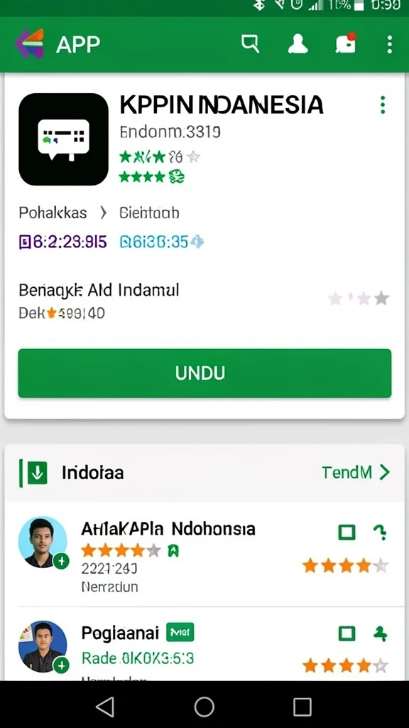 Tampilan awal yang menarik dengan pilihan game.