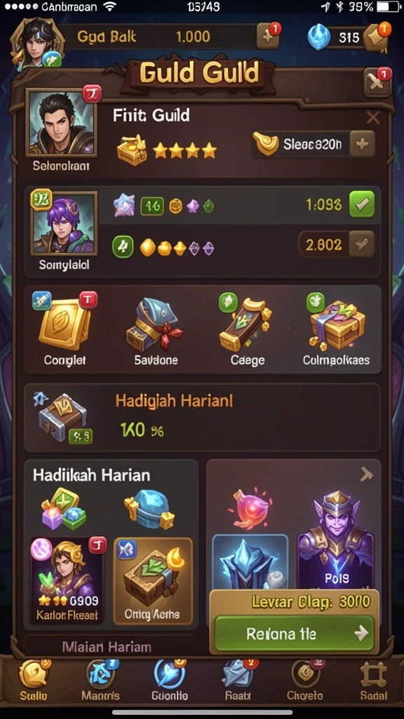 Screenshot halaman promosi dan bonus terbaru.