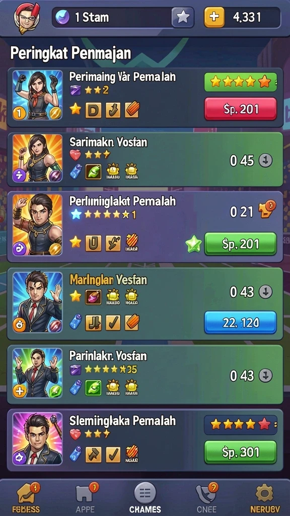 Gameplay seru dengan berbagai tantangan menarik.