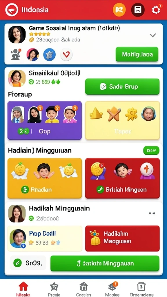 Screenshot menampilkan variasi tema mesin slot yang menarik.