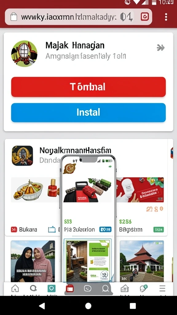 Tampilan grafis yang menakjubkan dalam permainan.