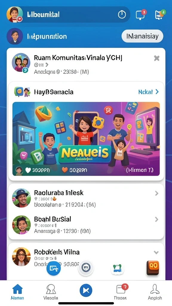 Beragam permainan menarik tersedia untuk dimainkan.