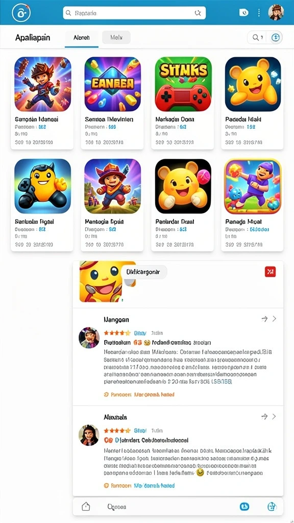 Tangkapan layar dari aksi seru dalam game.