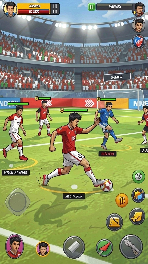 Karakter yang bisa diupgrade dengan berbagai item.