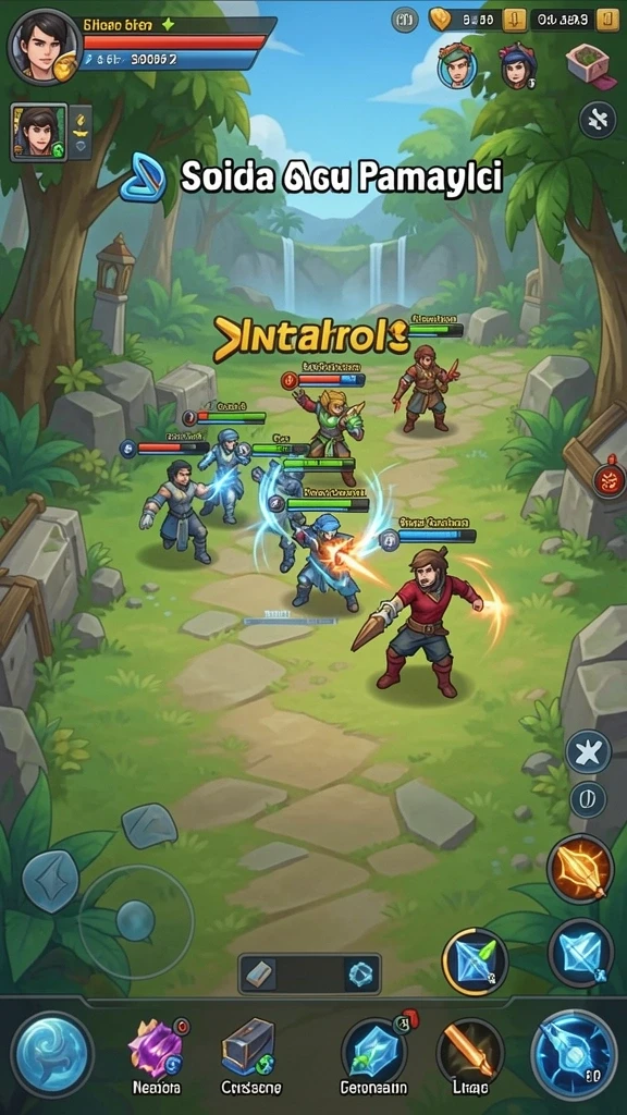 Screenshot menampilkan antarmuka permainan yang modern.