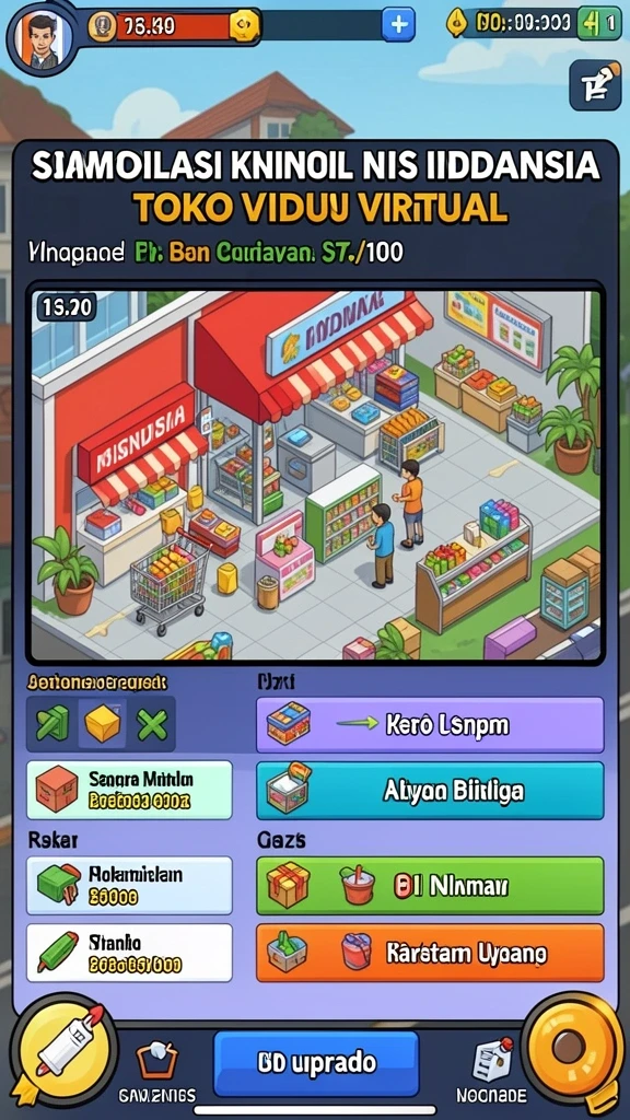Tangkapan layar dari menu utama yang menarik.