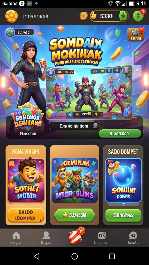 Reward menarik untuk setiap pencapaian dalam permainan.