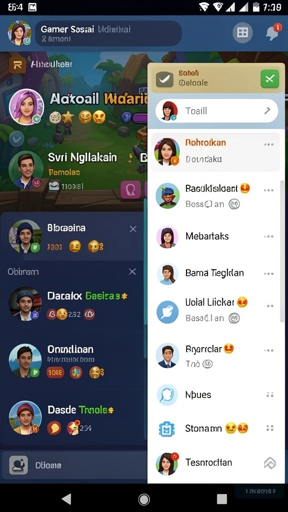 Tampilan antarmuka yang menarik dan modern.