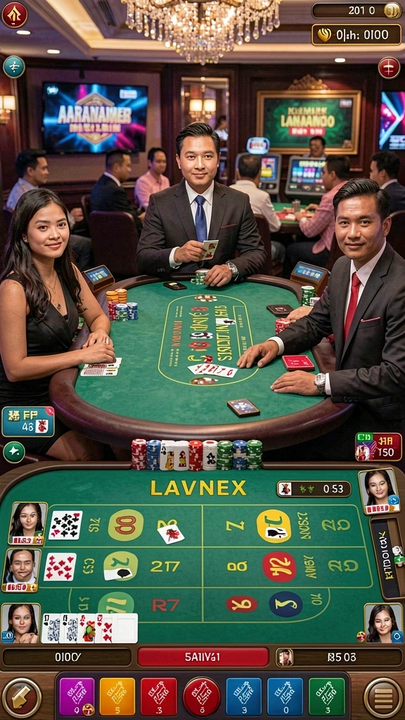 Tampilan awal permainan yang atraktif dan penuh warna.