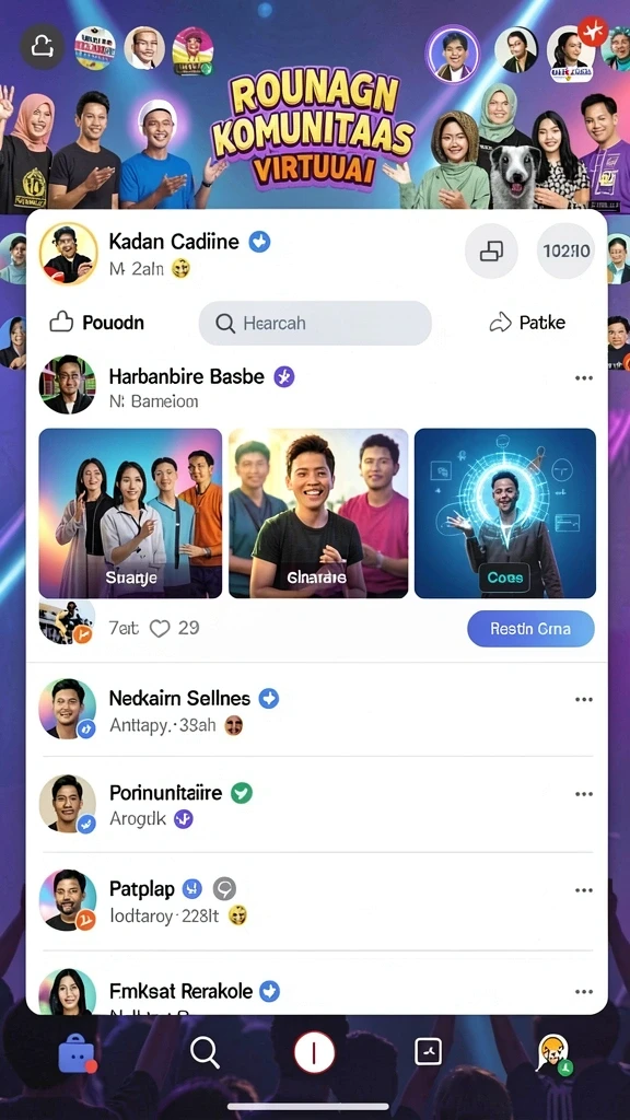 Tampilan awal yang menarik dan mudah dinavigasi.