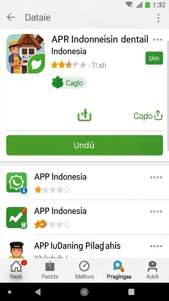 Tampilan antarmuka yang user-friendly.