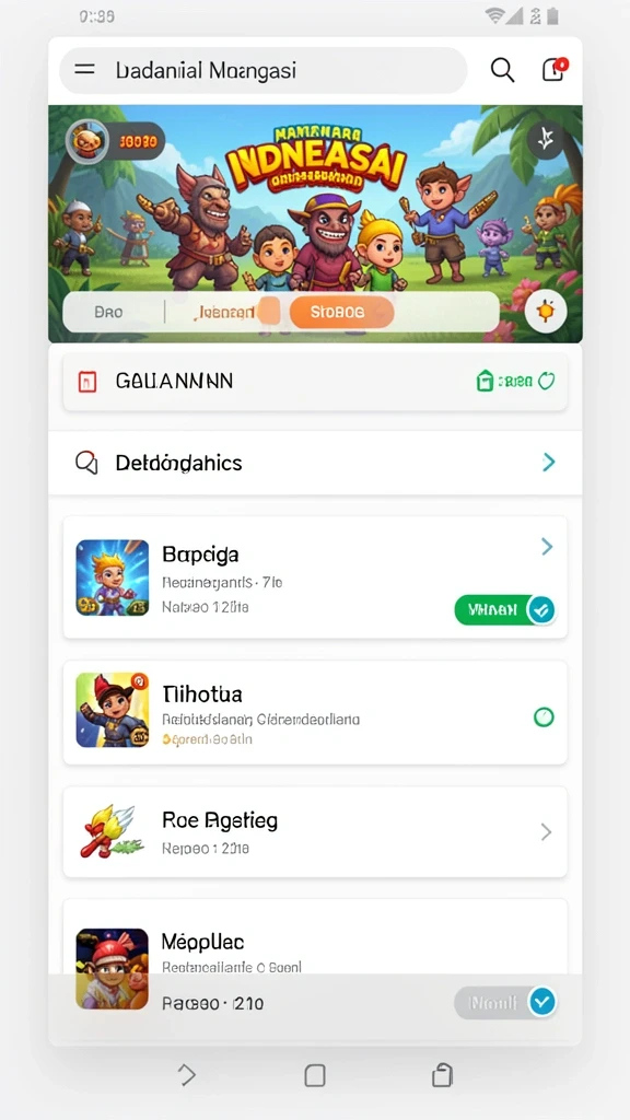 Screenshot tampilan antarmuka utama SIKAT88.