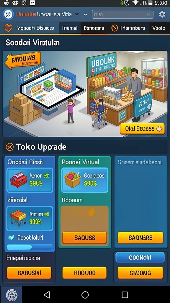 Tampilan menu utama yang menarik.