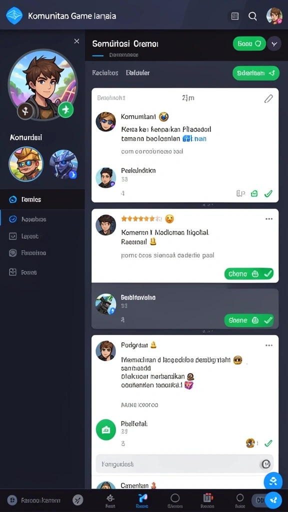 Berbagai pilihan permainan yang mengasyikkan dan menarik.