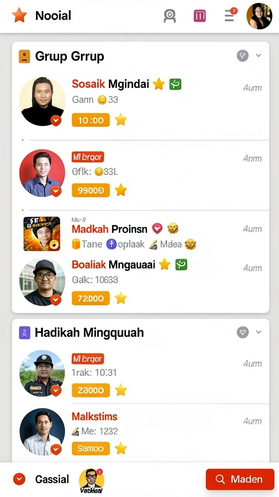 Screenshot menampilkan antarmuka utama ZONA66 yang menarik.