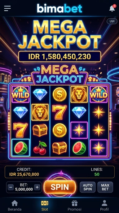 bimabet — layar beranda